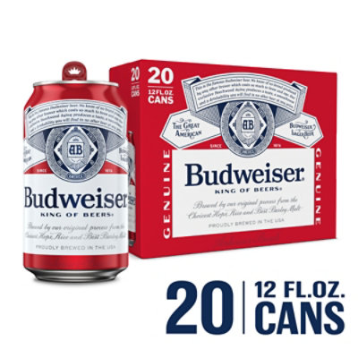 Budweiser Cans - 20-12 Fl. Oz.