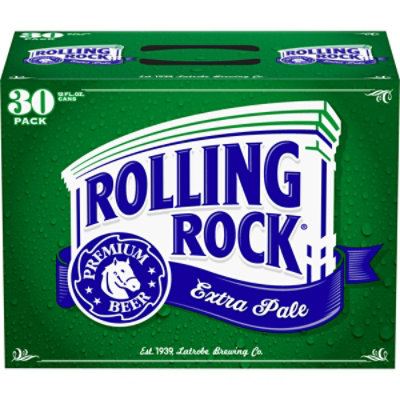 Rolling Rock Extra Pale Beer Cans - 30-12 Fl. Oz. - Image 2