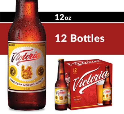 Victoria Mexican Lager Beer Bottles 4.0% ABV - 12-12 Fl. Oz. - Image 1