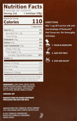 Starbucks Cocoa Mix Hot Double Chocolate - 8-1 Oz - Image 6