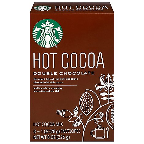 Starbucks Cocoa Mix Hot Double Chocolate - 8-1 Oz