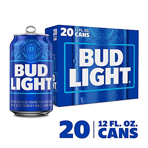 Bud Light Cans - 20-12 Fl. Oz.