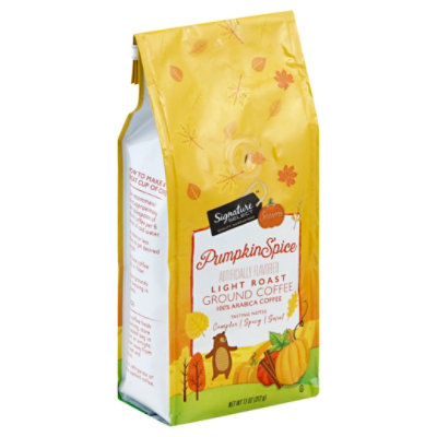 Signature SELECT Coffee Arabica Ground Light Roast Pumpkin Spice - 11 Oz - Image 1