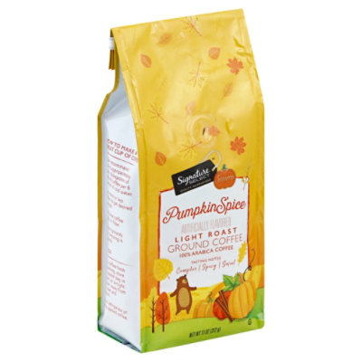Signature SELECT Coffee Arabica Ground Light Roast Pumpkin Spice - 11 Oz