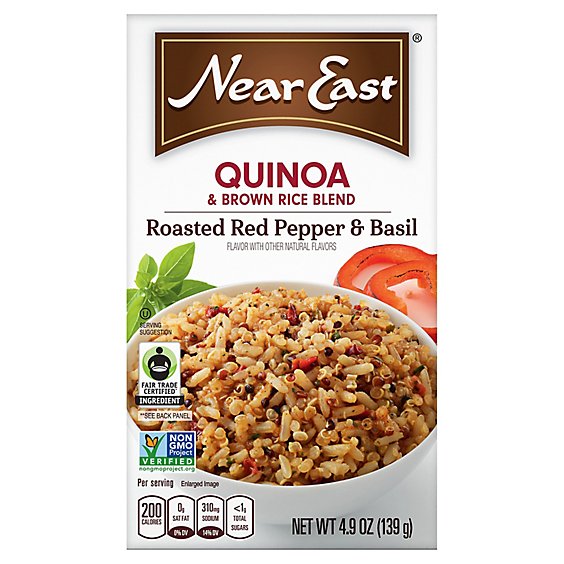 Near East Quinoa Blend Roasted Red Pepper & Basil Box - 4.9 Oz