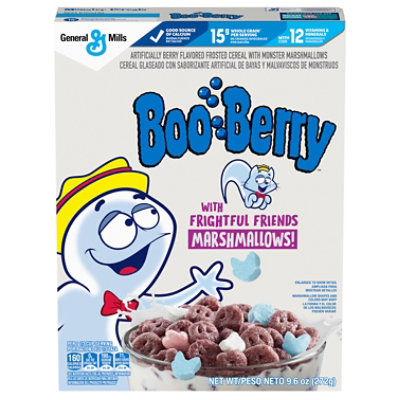 General Mills Boo Berry Frosted Cereal + Marshmallow Bits Berry Flavor - 9.6 Oz - Image 2