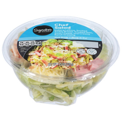 Signature Select/Farms - - Bowl Oz Cafe 7.75 Chef Salad Safeway