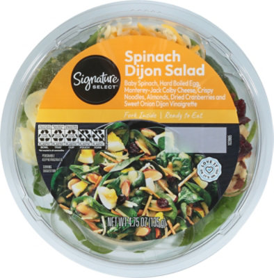 Signature Select/Farms Cafe Spinach Dijon Bowl Salad - 4.75 Oz - Image 1