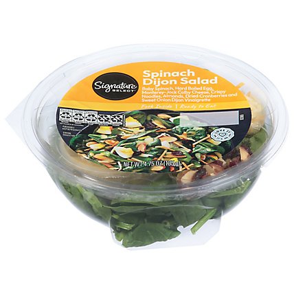 Signature Farms Cafe Spinach Dijon Bowl Salad - 4.75 Oz - Image 1