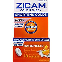 Zicam Ultra Cold Remedy Quick Dissolve Tablets Orange - 18 Count - Image 2