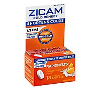 Zicam Ultra Cold Remedy Quick Dissolve Tablets Orange - 18 Count