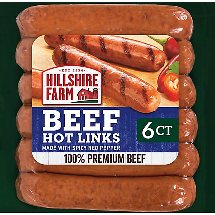 Hillshire Farm Hot Beef Smoked Sausage Links 5 Count - Image 1