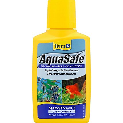 Tetra Water Conditioner AquaSafe For All Freshwater Aquariums Maintenance Bottle - 3.38 Fl. Oz. - Image 2