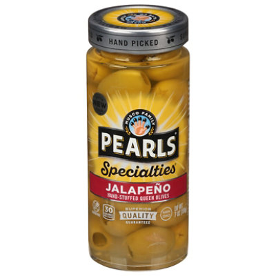 Musco Family Olive Co. Pearls Specialties Olives Queen Stuffed Jalapeno - 7 Oz
