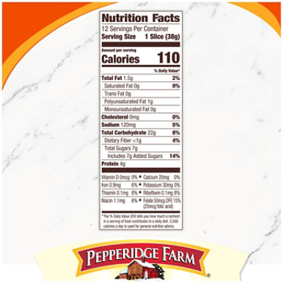 Pepperidge Farm Swirl Pumpkin Spice Swirl Bread - 16 Oz - Image 2