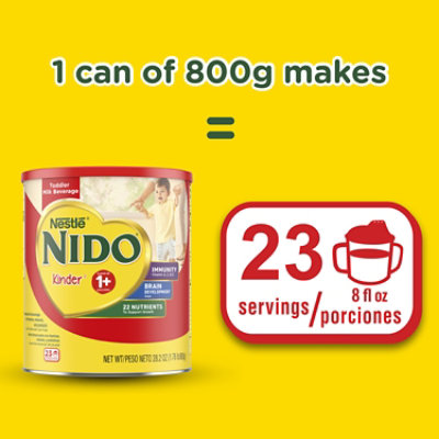 Nestle NIDO Kinder 1 Plus Toddler Powdered Milk Beverage Canister - 56.3 Oz - Image 5