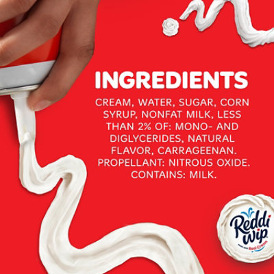 Reddi Wip Original Whipped Topping Made With Real Cream Spray Can - 13 Oz - Image 3