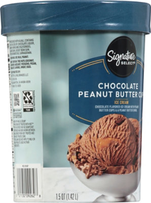 Signature SELECT Chocolate Peanut Butter Ice Cream Cup - 1.5 Quart - Image 6