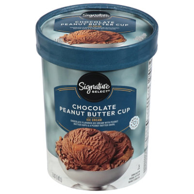 Signature SELECT Chocolate Peanut Butter Ice Cream Cup - 1.5 Quart