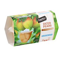 Signature SELECT Pear Diced in Light Syrup Cups - 4-4 Oz