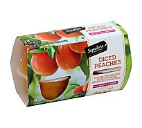 Signature SELECT Peaches Diced Cups - 4-3.8 Oz