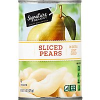 Signature SELECT Pear Slices Lite Bartlett in Extra Light Syrup - 15 Oz - Image 2