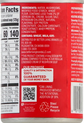 Signature SELECT Soup Condensed Cream of Mushroom 50% Reduced Sodium - 10.5 Oz - Image 4