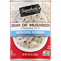 Signature SELECT Soup Condensed 50% Reduced Sodium Cream of Mushroom - 10.5 Oz - Image 2
