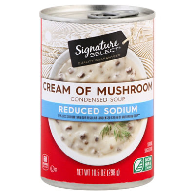 Signature SELECT Soup Condensed Cream of Mushroom 50% Reduced Sodium - 10.5 Oz - Image 1