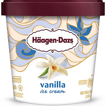 Haagen-Dazs Ice Cream Vanilla - 0.5 Gallon - Image 2