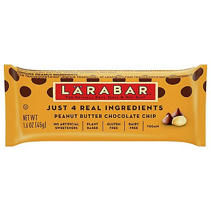 Larabar Food Bar Fruit & Nut Peanut Butter Chocolate Chip - 1.6 Oz - Image 2