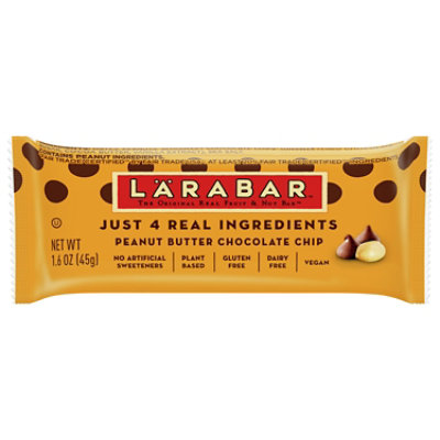 Larabar Food Bar Fruit & Nut Peanut Butter Chocolate Chip - 1.6 Oz