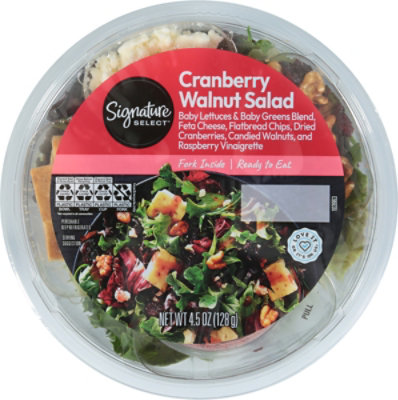 Signature Farms Cafe Cranberry Walnut Bowl Salad - 4.5 Oz