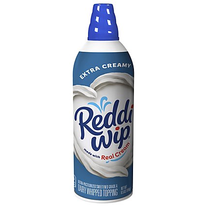 Reddi Wip Extra Creamy Whipped Topping Made With Real Cream Spray Can - 6.5 Oz - Image 1