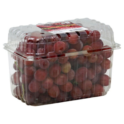 Grapes Red Seedless Organic Prepacked - 2 Lb