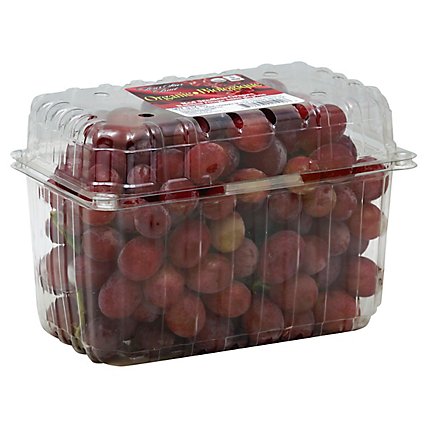 Grapes Red Seedless Organic Prepacked - 2 Lb - Image 1