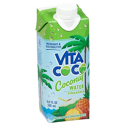 Vita Coco Coconut Water Pure with Pineapple - 16.9 Fl. Oz. - Image 1