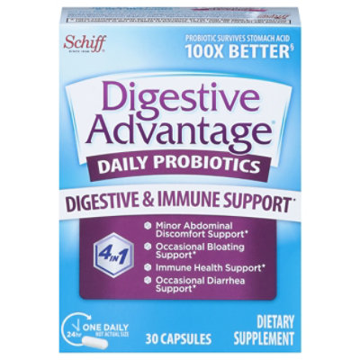Digestive Advantage Dietary Supplement Daily Probiotic Capsules - 30 Count