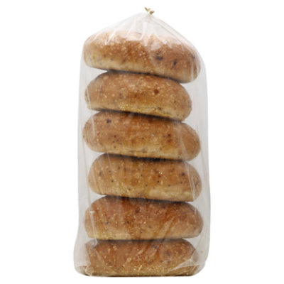 Bakery Onion Bagels - 6 Count - Image 1