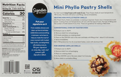 Signature SELECT Pastry Shells Mini Phyllo 15 Count - 1.9 Oz - Image 5