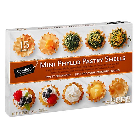 Signature SELECT Pastry Shells Mini Phyllo 15 Count - 1.9 Oz