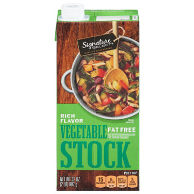 Signature SELECT Vegetable Cooking Stock - 32 Oz - Image 3