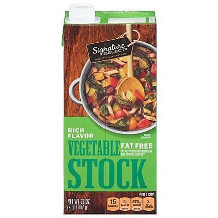 Signature SELECT Cooking Stock Vegetable - 32 Oz - Image 2