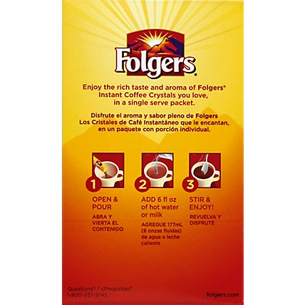 Folgers Coffee Instant Classic Roast - 7-0.07 Oz - Image 2