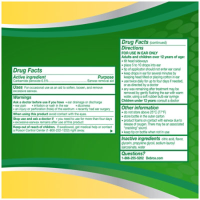 Debrox Earwax Removal Kit - .5 Fl. Oz. - Image 4