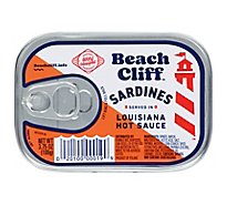 Beach Cliff Sardines in Louisiana Hot Sauce - 3.75 Oz