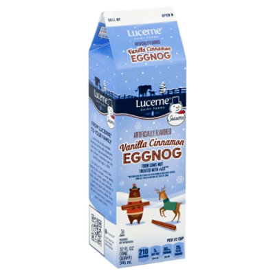 Lucerne Holiday Eggnog Vanilla Cinnamon 1 Quart - 32 Fl. Oz.