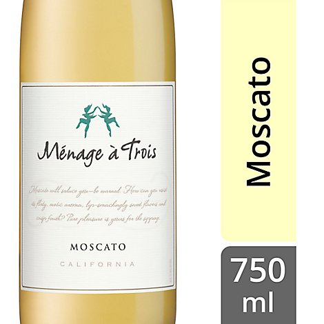 Menage a Trois Moscato White Wine Bottle - 750 Ml