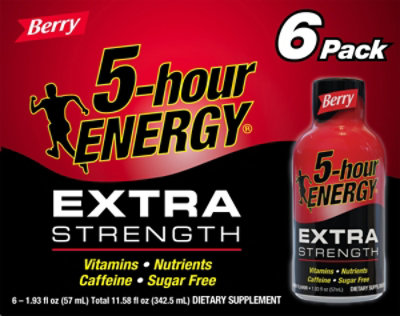 5-hour ENERGY Berry Extra Strength Shot - 6-1.93 Fl. Oz. - Image 2