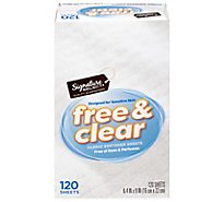 Signature SELECT Fabric Softener Sheets Free & Clear Box - 120 Count